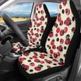 thumbnail image 2 of Jeiento Ladybug Car Seat Covers Front Seats Only 2 Pcs Front Seat Cover Set Interior Covers Fashion Auto Interior Accessory for Sedan Truck SUV Van Decorative Accessory, 2 of 7