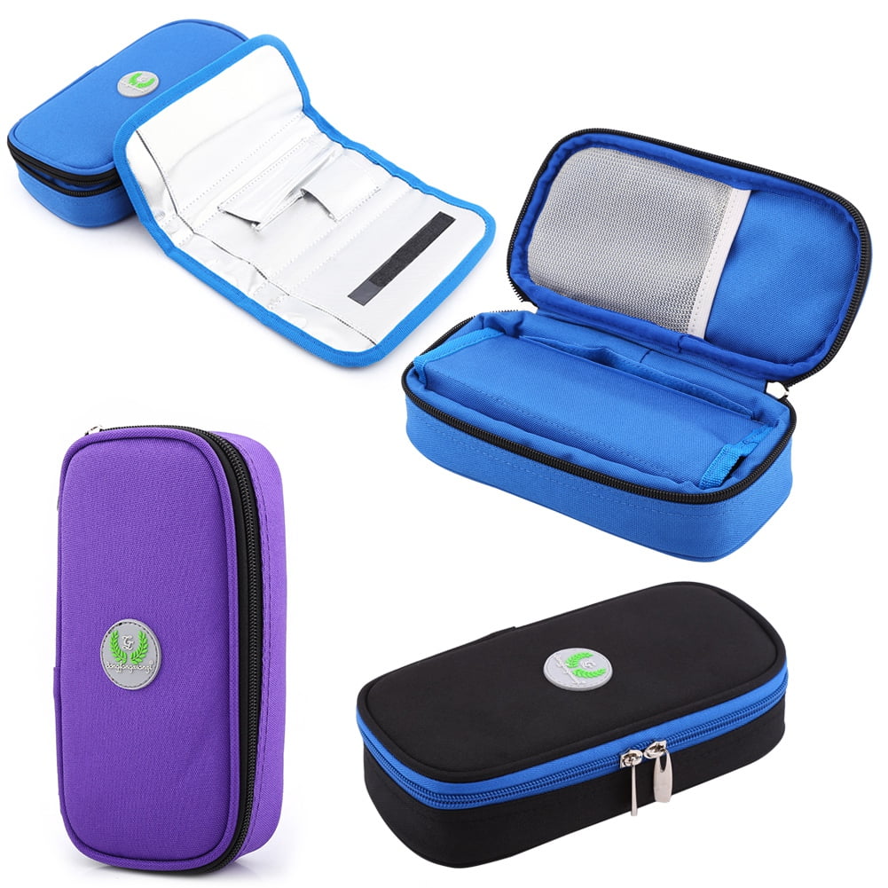 HERCHR Portable Diabetic Organizer Cooler Bag Medical Care Cooler Case