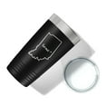 thumbnail image 5 of Indiana Tumbler Home State Travel Mug Insulated Laser Engraved Map Coffee Cup 20 oz Black, 5 of 5