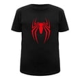thumbnail image 1 of Playera Spiderman Talla 8 Manga Corta Estampado Araña Miles Morales Negra, 1 of 3