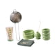 thumbnail image 5 of Matcha set cerámica tazón de matcha con cuchara de té té té japonés kit para batir para principiantes regalos de amantes del té de la familia verde, 5 of 9