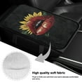 thumbnail image 7 of Yuyamidu Red Lips Arm Rest Cover Car Soft Auto Armrest Pad Flannel Car Accessories Sunflower Car Center Console Armrest Cushion Cover Fit for Most Vehicles, 7 of 7