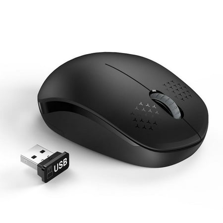 Wireless Mouse with Nano USB Receiver - Seenda Noiseless 2.4G Wireless Mouse Portable Optical Mice for Notebook, PC, Laptop, Computer, Macbook - (Best Mouse For Ps4)