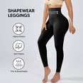 thumbnail image 6 of Athlemo Elastic Waist Control Tummy Shaping Leggings Shapewear, 6 of 7