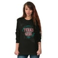 thumbnail image 3 of Texas Cowgirl Boots and Chutes Cute Women's Long Sleeve T Shirt Brisco Brands S, 3 of 6