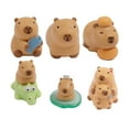 thumbnail image 5 of Masteelf  6 Pcs Miniature Landscape Decoration Figurines Micro Capybara, 5 of 7