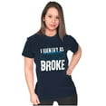 thumbnail image 3 of Las Vegas I Identify as Broke Funny Womens Fitted Plus Size Graphic Tee Brisco Brands 2X, 3 of 5