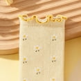 thumbnail image 6 of Girls Ruffle Socks Frilly Turn-Cuff Crew Socks Floral Sock Soft Breathable Casual Dress Socks 0-12 Months 1T 2T 3T 4T 5T Kids, 6 of 8