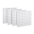 thumbnail image 1 of Organizador de Pared de Tablero Perforado de 4 Piezas, Tablero Perforado Blanco para Colgar en la Pared, Tablero Perforado para Sala de Manualidades, Garaje, Cocina, Sala de Estar, 1 of 5