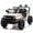 White, variant on 24V Kids Ride on Car with Parents Control, 2 Seater Battery Powered Kids Electric Car with 2WD, Four Wheel Suspension, LED Light, Bluetooth and MP3 for Kids Aged 3 , Black