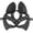 Black, variant on Cosplay Mask, Venetian Mask, Cat Ear Masquerade Half‑Face Mask, Hollow Cutout Animal Costume Mask With Adjustable Side Strap, Halloween Cosplay, Night Club, Themed Party Dress‑Up Accessory for Adult
