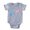 Heather Grey, variant on CafePress - Spoonful Of Irony - Cute Infant Baby Football Bodysuit
