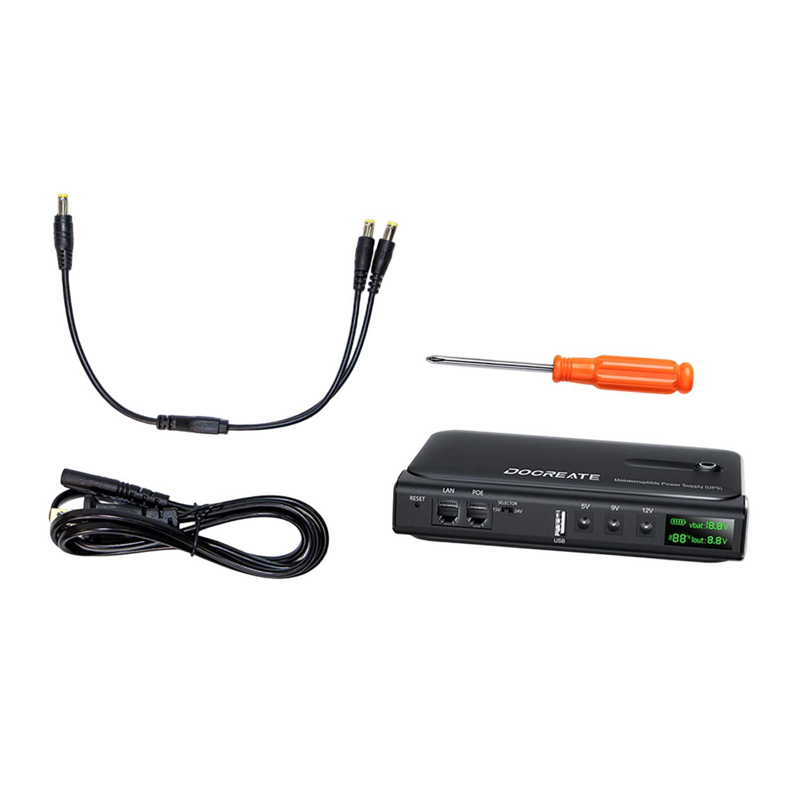 Wzmzjy Ups Uninterrupted Power Supply 36W Battery Backup Power Supply for Cellphone