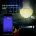 thumbnail image 4 of Simzone Bluetooth Smart Light Bulb LED RGBW Changing + Dimmable White Light, Smartphone Remote Controlled Via App, Connection by Bluetooth 4.0, E27/27 Socket(8W), 4 of 8