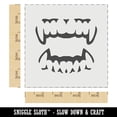 thumbnail image 2 of Vampire Teeth Fangs Jaws Mouth Halloween DIY Cookie Wall Craft Stencil - 4.5 Inch, 2 of 5