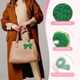 thumbnail image 3 of Uxcell 8 Pcs Parches de Lazo Verde de Chenille, Parches de Planchar con Bordes Dorados, Parches de Aplicación para Manualidades de Ropa, Sombreros, Mochilas, Vestidos, Pantalones, Jeans, 3 of 7