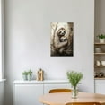 thumbnail image 3 of ZHONGYUTONG Sloth Wall Art Sloth Mother and Baby Picture Prints Jungle Animal Painting for Kids Room Nursery Decor Framed (20.00" x 30.00"), 3 of 6