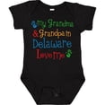 thumbnail image 3 of Inktastic Delaware Grandma Grandpa Love Me Boys or Girls Baby Bodysuit, 3 of 5