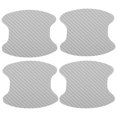 thumbnail image 1 of Unique Bargains Carbon Fiber Pattern Car Door Bowl Handle Stickers Protector Anti Scratches Protective Film Silver Tone 4pcs, 1 of 6