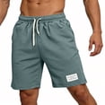 thumbnail image 3 of Aimik Mens Casual Shorts Elastic Waist Bottom Patch Mens Lounge Shorts Summer Soft Comfort Shorts for Home or Weekend, 3 of 5