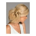 thumbnail image 6 of Christie Brinkey Hair Wrap (Pair of 2) -Color HT14/25 Dark Golden Blonde -Natural Tone6" Shoulder Length Official Heat Friendly Synthetic Textured Hairpiece Fun Bun Chignon Pedazo Envoltura de cabello, 6 of 9