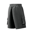 thumbnail image 5 of Men's Hiking Cargo Shorts Quick Dry Lightweight Elastic Waist Drawstring Travel Shorts with Multi Large Pockets for Fishing Camping Golf Gray XL, 5 of 9