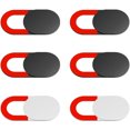 thumbnail image 3 of Transemion 6PCS Webcam Cover Universal Phone Antispy Camera Sticker For Web Laptop 9x18x0.8mm 5Set, 3 of 6