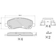 thumbnail image 5 of Winstop Brake Pad Set, Front WS.0866.0.C, Jeep Patriot 2017-2007, 5 of 5