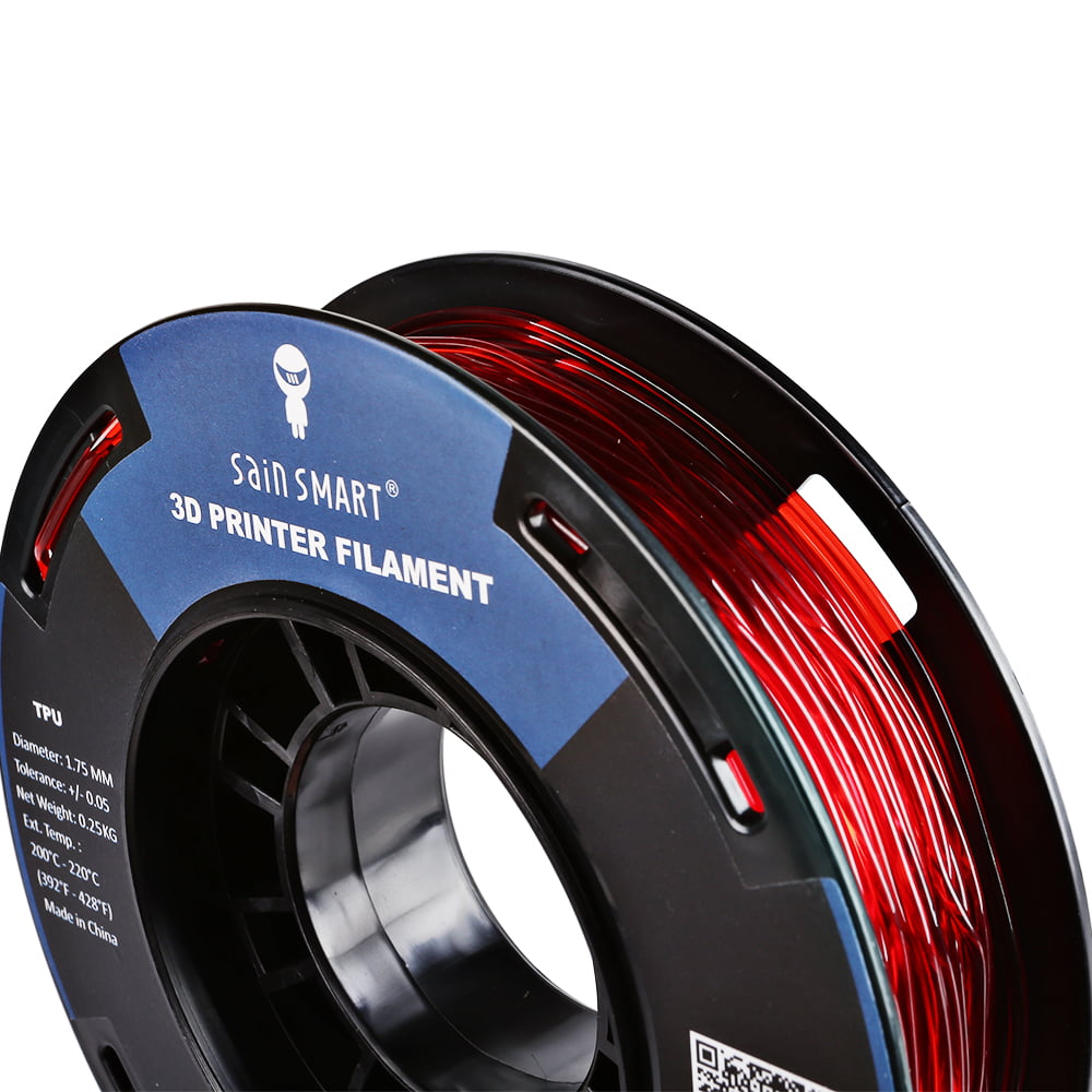SainSmart Red Flexible TPU 3D Printing Filament, 1.75 mm, 250g, Dimensional  Accuracy +/- 0.05 mm 