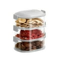 thumbnail image 2 of Clearance Food Storage under $6 Three PCS Stackable Kitchen Storage Box Seasoning Containers Stackable Kitchen Condiment Jars With Lids For All Condiments, 2 of 9
