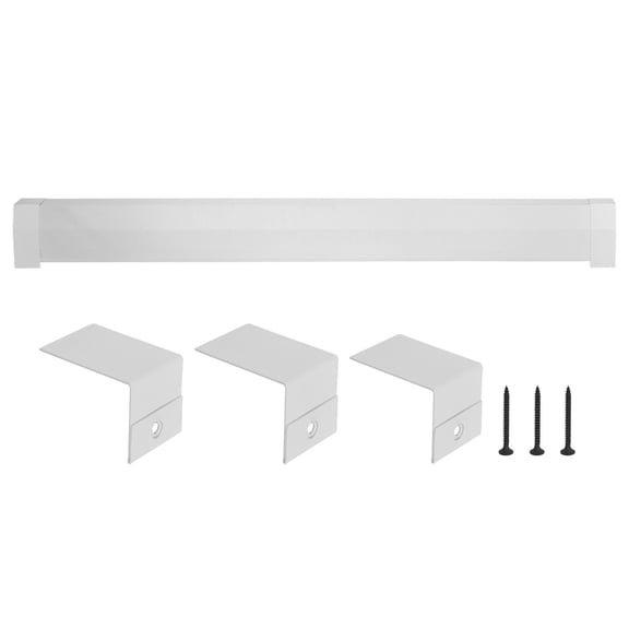 KFFKFF 6 ft Baseboard Heater Cover, Durable Steel Front Panel for Electric Heating Units, Easy-to-Install Replacement for Home Use, Ideal for Bedrooms, White Finish