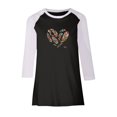 thumbnail image 4 of Hauts pour Femmes Mode Décontractée Ample Col Rond Couture Imprimée T-shirt à Manches Longues Blouses Habillées pour Femmes en Liquidation, 4 of 4