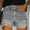 Gray, variant on Women's Jean Shorts Stretchy Pull On Tattered Jeans Short High-Waisted Double-Button Comfortable Stretch Denim Shorts
