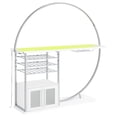 thumbnail image 6 of Risley 2-door Circular LED Wine Cabinet White High Gloss, 6 of 20
