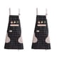 thumbnail image 1 of piezas de delantal de cocina de moda de PVC, impermeable y a prueba de aceite, lindo, pequeño, fresco, cintura femenina, adulto puede limpiarse las manos, 1 of 5