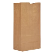 8.25 in. x 5.25 in. x 16.13 in. #20 Size Grocery Paper Bags - Kraft (500/Bundle)
