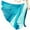 Blue, variant on APEXFWDT Women Flowy Beach Maxi Skirt Elegant Color Block Smocked Swing Chiffon Long Skirt Fashion High Waist Vacation A-Line Skirts