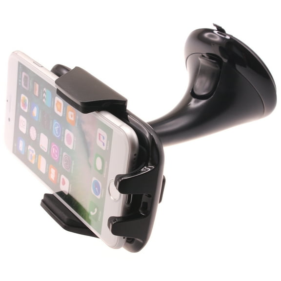 Dash Car Mount for iPhone 16/Pro/Max/Plus - Windshield Holder Cradle Swivel Dock for iPhone 16/Pro/Max/Plus