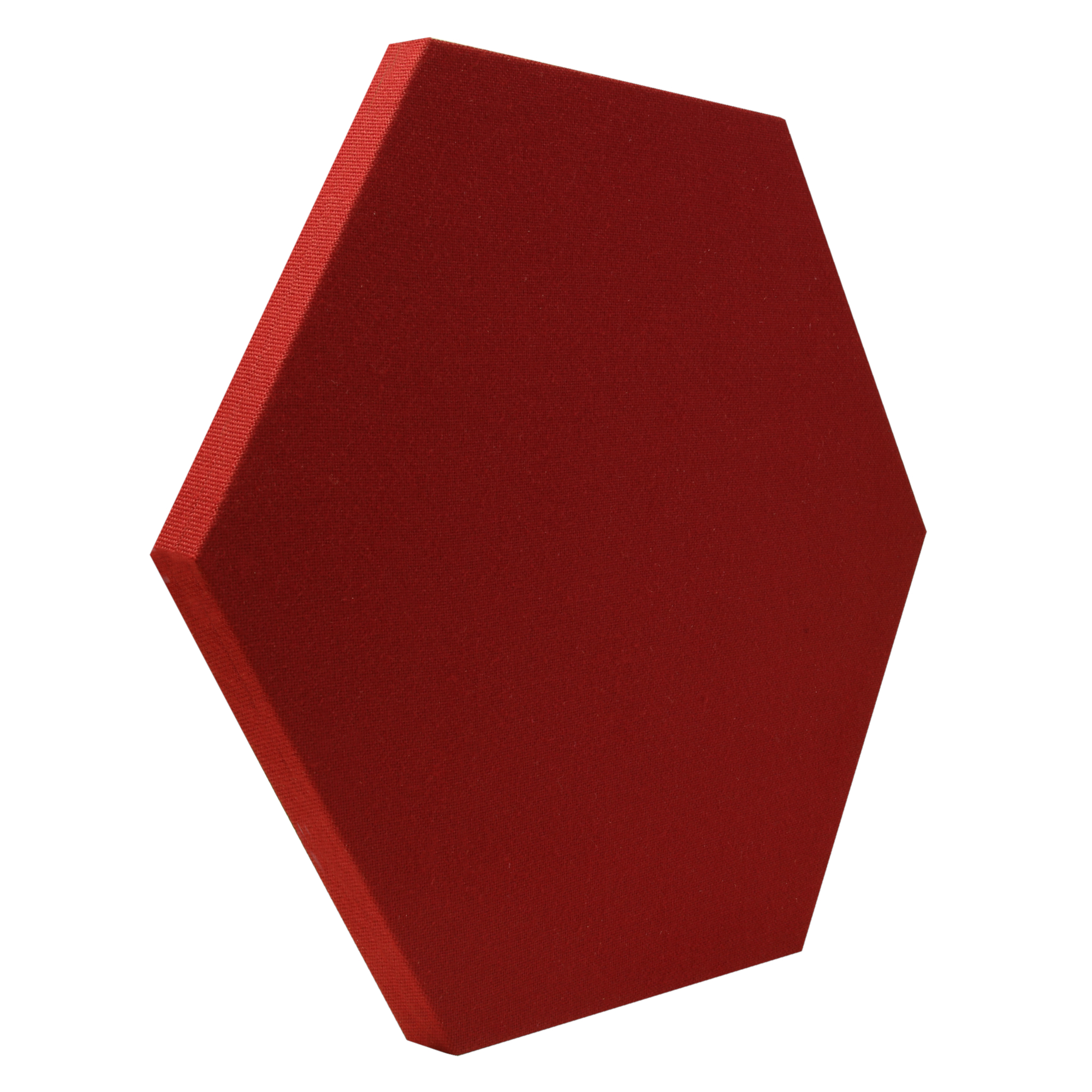 ATS Acoustics Hexagon Acoustic Panel Fire Rated 24" x 2" Sound Absorbing Professional Studio Quality Wall Tile (Claret)