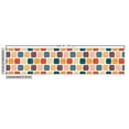 thumbnail image 2 of Off White Sofa Upholstery Fabric by the Yard, Colorful Round Squares Architectural Like Brick Wall Looking Design, Decorative Fabric for DIY & Home Accents, 1 Yard, Cream Multicolor by Ambesonne, 2 of 4
