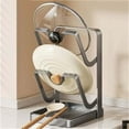 thumbnail image 4 of Birdeem Multi-Functional Kitchen Organizer,Stainless Steel Pot Lid and Cutting Board Storage Rack with Drainage,Countertop Space Saving Solution for Utensils and Cookware, 4 of 8