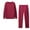 Wine, variant on Admvng Sporty Two-piece For Women Women 2 Piece Outfits Sweatsuit Oversized Sweatshirt Jogger Sweatpants Tracksuit Lounge Set Clothes S-2XL