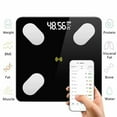 thumbnail image 2 of Digital Body Weight Scale,Body Fat Scale,Smart Bluetooth Body Fat BMI Scale, Bathroom Weighing Scale,Body Tape Measure Included,400 lbs,Black, 2 of 9