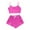 Z13-Hot Pink, variant on Women's Halloween Cute Ghost Print Pajama Set Cami Top Elastic Waist Shorts 2-Piece Nightwear Set Funny Skeleton Sleepwear