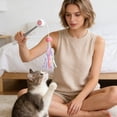 thumbnail image 6 of Gravity Bouncing Cat Wand Toy, Infrared Laser Telescopic Long Rod Cat Toy with 1 Replaceable Ball, Light Blue - Interactive, Self-Entertainment, Boredom Relief for Cats, Indoor Play, Kitten & Adult C, 6 of 6