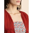 thumbnail image 4 of Moomaya Womens Viscose Rayon Co-Ord Set, Printed Dress With Shrug, 4 of 8
