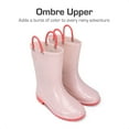 thumbnail image 3 of DREAM PAIRS Toddler Kids Glitter Rain Boots Boys Girls Waterproof Light Up with Easy-on Handles Pink Size 5T, 3 of 6