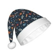 thumbnail image 2 of Cauagu Spaceships And Stars In Outer Space for Adult Christmas Hat,1-Pack Xmas Holiday Hat Santa Hat for Women & Men Festive Headwear Accessories Fit for Christmas/New Year/Party, 2 of 6