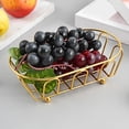 thumbnail image 4 of Avdolw Metal Mesh Food Serving Tray - Durable Stainless Steel Snack Organizer for Chips, Chicken, and Bread - Perfect for Home Dining, Diner, and Catering Spaces,Yellow, 4 of 5