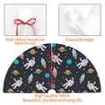 thumbnail image 4 of Lsque Space Print Christmas Tree Skirt, Tree Skirt with Ties or Velcro, Perfect for Holiday Decorations, Halloween, and New Year-36", 4 of 7